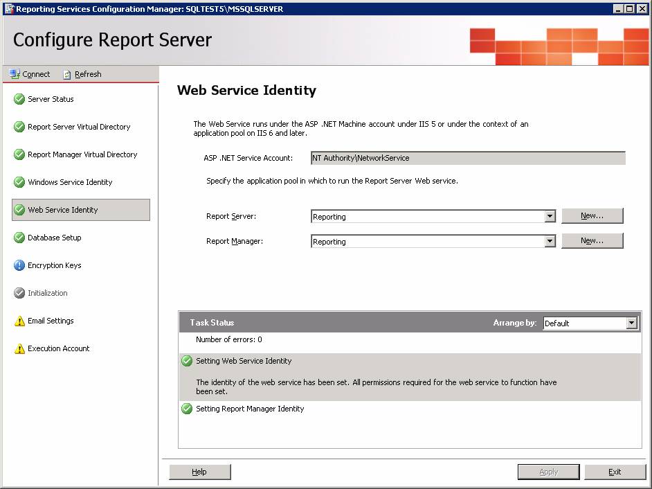 Installing Sql Reporting Service